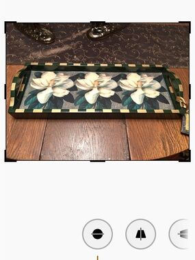Annie Modica magnolia lacquer tray